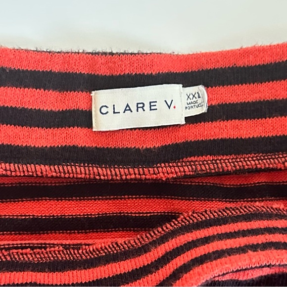 Clare V. Le Tube Skirt in Black & Poppy Stripe | XXL | EUC - Picture 8 of 10